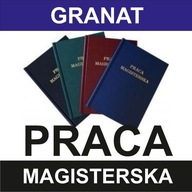 oprawa twarda PRACA MAGISTERSKA do 120 kartek KIELCE - kolor GRANAT