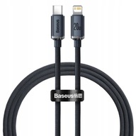 Baseus kabel do iPhone USB-C z Lightning Crystal Shine długi 2m 20W czarny