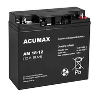 Bezobsługowy akumulator 18 Ah, 12V serii AM Acumax