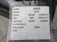 BMW E60 klapka üzemanyag