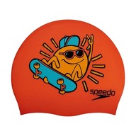 Czepek pływacki dziecięcy Speedo Junior Printed Silicone orange/yellow OS