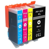 Atrament EMB 4X HP 920 XL pre HP čierna (black), červená (magenta), modrá (cyan), sada, žltá (yellow)