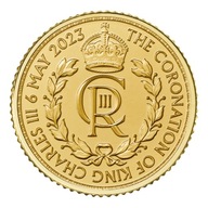Britannia Koronacja Króla Karola III złota moneta 1/10 uncji oz