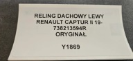 Dachreling dach links RENAULT CAPTUR II 19- Original 738213594R