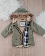 George 68 -74 cm kurtka parka khaki ocieplana