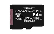 Kingston 64GB karta microSDHC 64GB U1 A1 V10 64GB