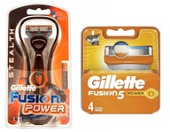 Gillette Fusion Power STEALTH +4 kazeta Fusion Power imp UK