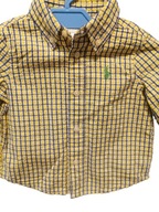 Ralph Lauren koszula w kratę żółta 74 cm 6mies