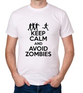 koszulka KEEP CALM AND AVOID ZOMBIES prezent