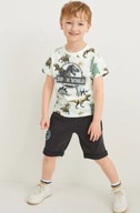 C&A Komplet chłopięcy PARK JURAJSKI , T-shirt + szorty , roz 116 cm
