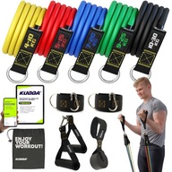 ZESTAW 5 GUM OPOROWYCH DO ĆWICZEŃ gumy WORKOUT BANDS FITNESS WYSOKA JAKOŚĆ