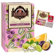 BASILUR Fruit Infusions - Owocowa herbata bezkofeinowa w saszetkach 20x2gx1