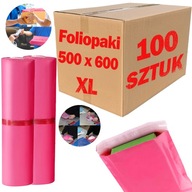 Futártasakok 600x500 mm Csomagoláshoz XL Rózsaszín - 100 db