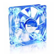 AAB SUPER SILENT FAN 8 CM WENTYLATOR DO OBUDOWY PC 13dB NIEBIESKI LED 12VDC