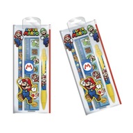 Postavy Super Mario: ceruzka, pravítko, guma tempe