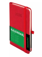 NAPTÁR 2026 MEMOFIX A6 NAPI PIROS HATÁRIDŐNAPLÓ IRODAI RENDSZEREZŐ