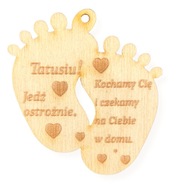 FA MEDÁL AUTÓ LÁB GRAVÍROZÁS VEZESS ÓVATOSAN