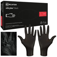 Rukavice Mercator Medical Nitrylex Black čierne 100 ks