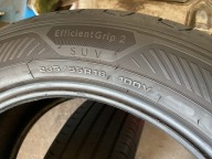 2 tyres summer 235/55R18 Goodyear EfficientGrip 2 SUV as new 8mm