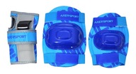 Zestaw ochraniacze dla dzieci na rolki wrotki kolana łokcie AXER 3w1 r. L