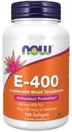 Vitamín E-400 so selénom 100 kaps Now Foods