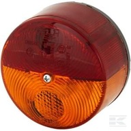 Lampa tylna zespolona okrągła 24V czerwona/pomarańczowa przykręcana Ø 82 mm