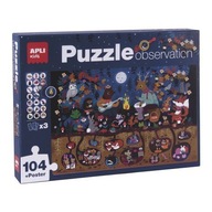 Pozorovacie puzzle Apli Kids - Les 104 el. 5+