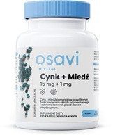 OSAVI Zinok 15 mg + meď 1 mg (120 kaps.)