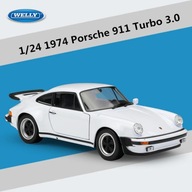 Biela 1:24 1974 Porsche 911 Turbo 3.0 Model športového auta