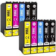 Atrament 4INK Tusz-T2991-do-drukarki-EPSON-E2991-2991-x10 pre Epson čierna (black), červená (magenta), modrá (cyan), žltá (yellow)