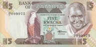 Zambia - 5 Kwacha - 1980-88 - P25d - St.1