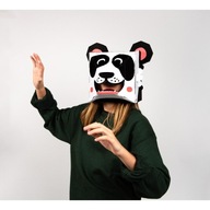 omy Maska Panda 3D pandy z kartónu prevlek