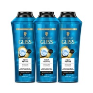 Schwarzkopf Gliss Aqua Revive szampon 3 x 400ml