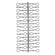 30db-os akasztó szett gömbökhöz, ezüst