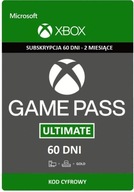 Subskrypcja XBOX GAME PASS ULTIMATE 2 MIESIĄC + EA PLAY + GOLD + CORE | KOD