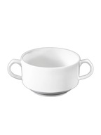 Bulionówka miska do zupy z uchwytem 10,5 cm 350ml Wilmax biała porcelana