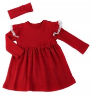 Sukienka czerwona + opaska świąteczna Nicol 110