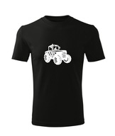 Koszulka T-shirt dziecięca M326 TRAKTOR ROLNICZY czarna rozm 110