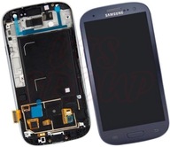 Wyświetlacz LCD Samsung S3 i9300 Ramka Granatowy