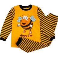 Detské pyžamo bavlnené s dlhým rukávom BAVLNA Včielka 104