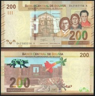 $ Boliwia 200 BOLIVIANOS P-252 UNC 2019