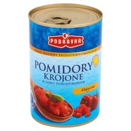 Pomidory Podravka Krojone w puszce bez dodatków