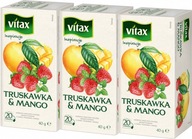 Herbata owocowa Vitax truskawka i mango 20x2g x3