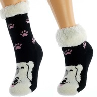 Ponožky Detské zimné Hrubé Teplé Medvedík 32-35