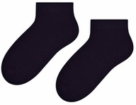 STEVEN KIDS členkové ponožky BAVLNA 004 čierna ' 26-28