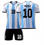 MESSI strój piłkarski koszulka spodenki getry ARGENTYNA rozm. 146