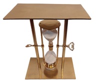 Exkluzívny zlatý stolík s kovovou sponou