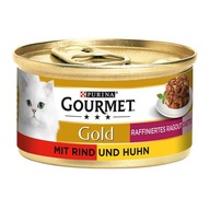 Gourmet Gold podwójny smak Ragout Duo Duetto WOŁOWINA i KURCZAK puszka 85g