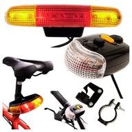Lampka Przód I Tył Kierunkowskazy Klakson Sygnalizator Światłą Rowerowe LED