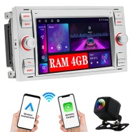ANDROID-OS GPS AUTÓRÁDIÓ FORD FIESTA TRANSIT CONNECT FUSION TOURNEO, WiFi, 4GB/64GB